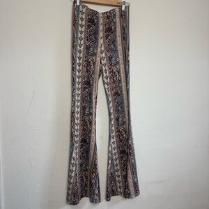 Bear Dance Bohemian Flare High Rise Pull On Super Soft Pants